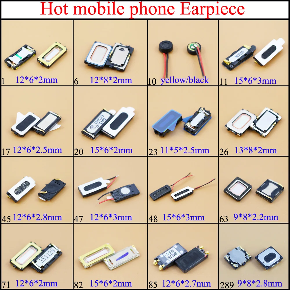 

YuXi New Earpiece Ear Speaker Buzzer Ringer Replacement for Samsung for Xiaomi Mi 2A 2S for Nokia 6500 N71 huawei p9