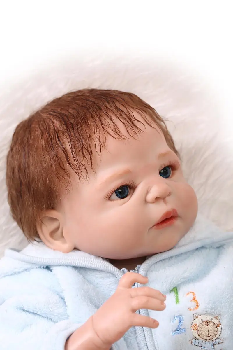 Полный Силиконовый reborn baby doll toys 57 см бренд npk alive dolls игрушки для детей подарок