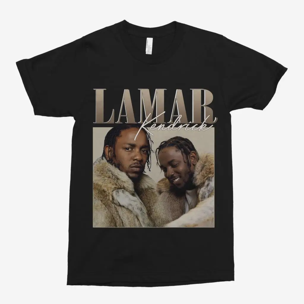 Винтажная Черная Мужская футболка Kendrick Lamar 90s|Мужские футболки| |