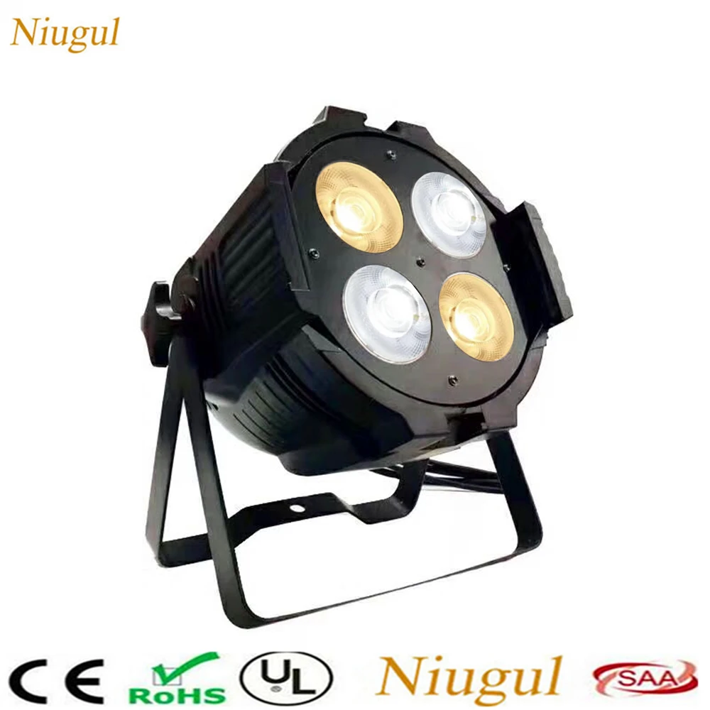 

4 глаза 4X50W теплый белый + холодный белый LED COB свет/200 Вт LED аудитория мыть эффект сценическое освещение/200 Вт LED COB Par свет Прожектор