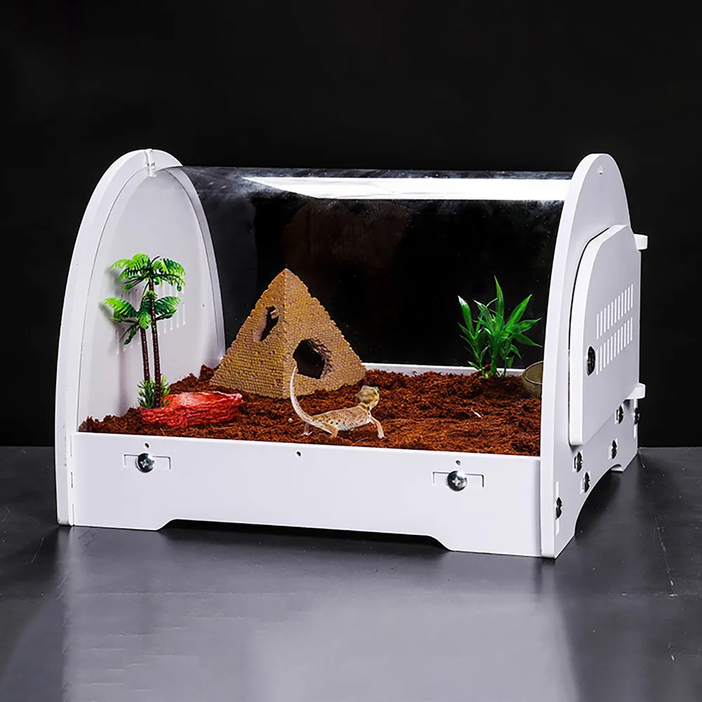 Террариум Vivarium белый Космос Pod с прозрачным акриловым куполом с грелкой слот для Gecko змея черепаха рептилия пустынный комплект