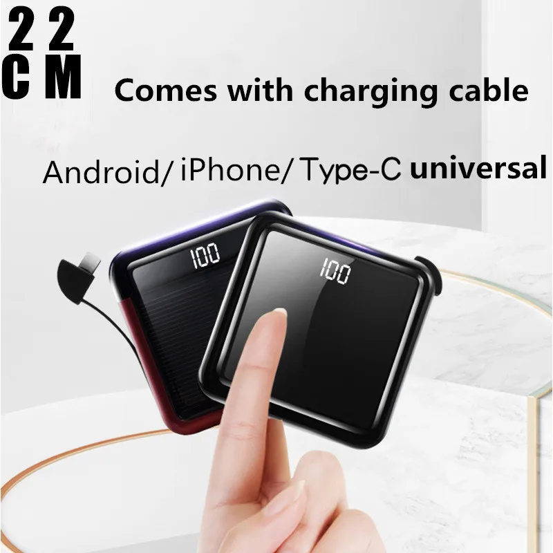 10000 мАч Power Bank светодиодный внешний корпус батареи Dual USB портативный мобильный