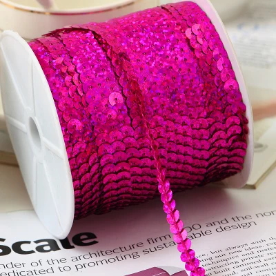 Горячая 100 ярдов/партия 6 мм Лазерная свободная Круглая Плоская расшитая