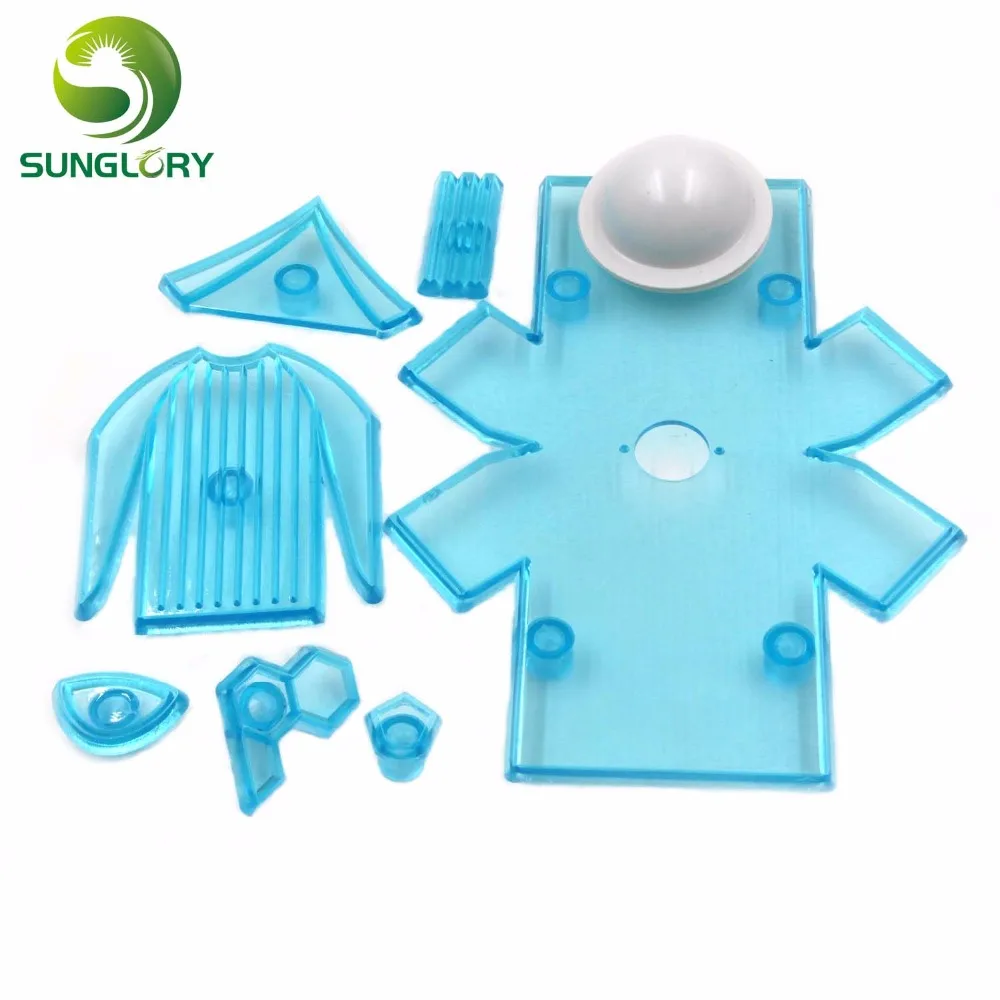 9 шт. пластиковая клейкая паста для украшения футбольной и одежды резак печенья