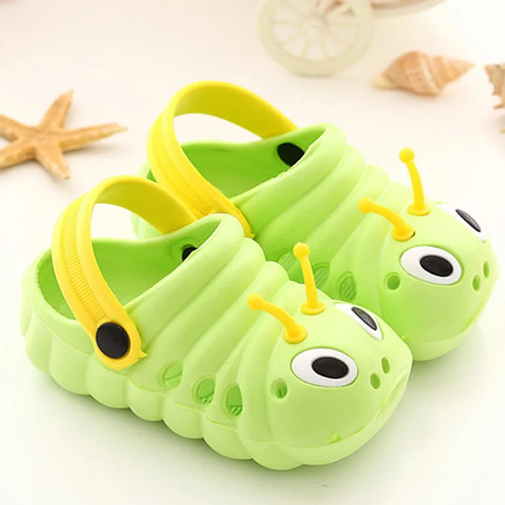 

2019 Summer Toddler Baby Boys Girls Cute Cartoon Beach Sandals Slippers Flip Shoes Weight Beach Hole outdoor Sandals Shoes