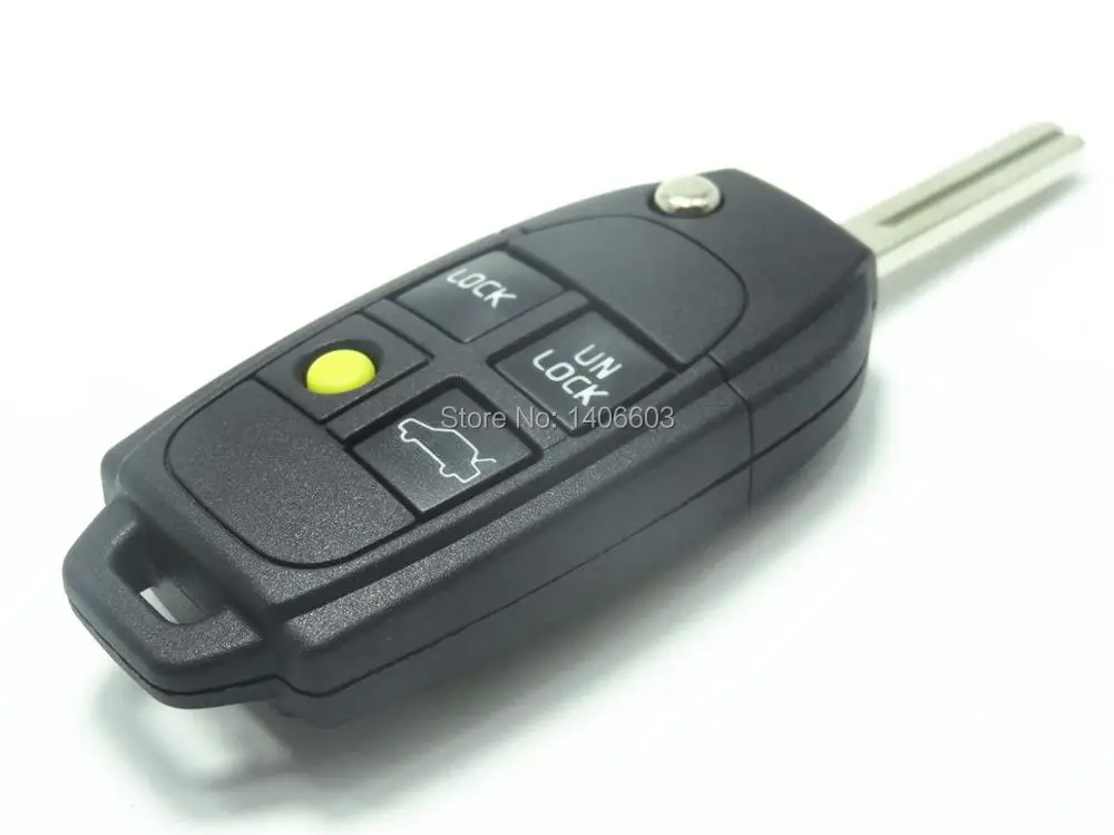 Чехол книжка для автомобильного ключа 4 кнопки без чипов 2 шт.|volvo s40 key case|auto casevolvo s80