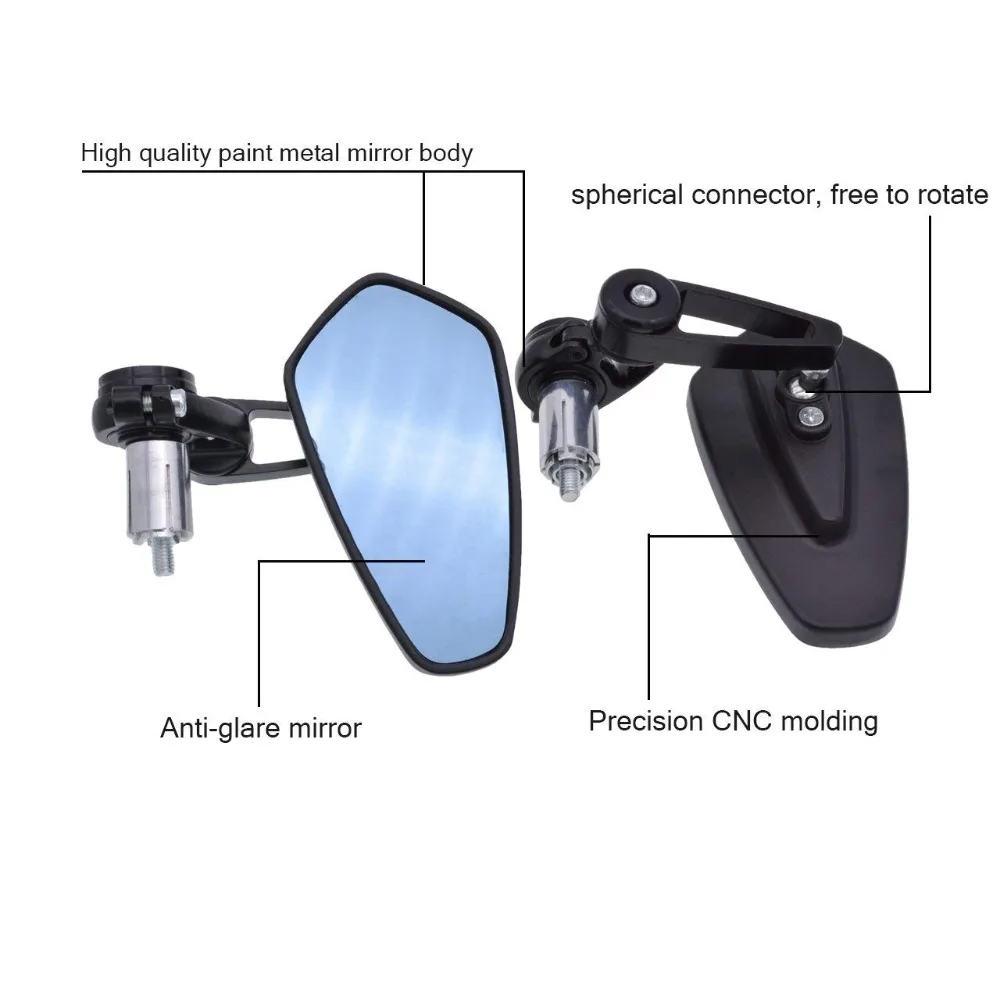 Handel бар концы мотоцикла Зеркало Руль Задние Зеркала боковые зеркала для Kawasaki Z800