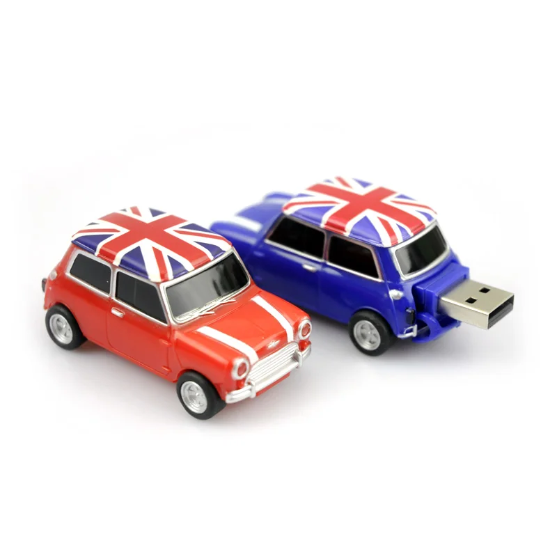 Автомобильная имитация 128 ГБ USB мини креативная медная модель автомобиля usb 2 0