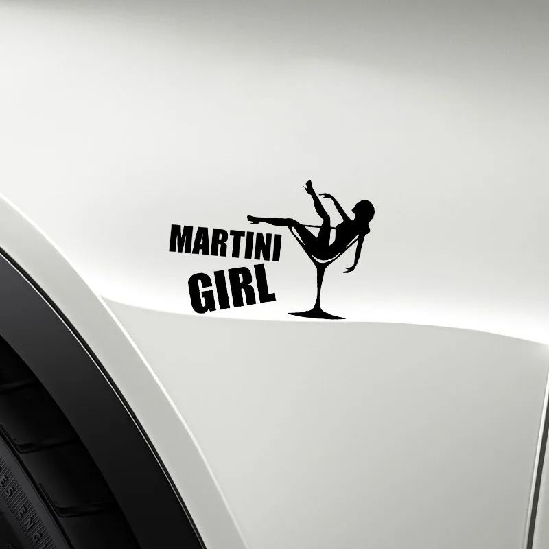 TGS 12 4*8 3 см мартини девушка лежа в бокале автомобильная наклейка покрывающая тело