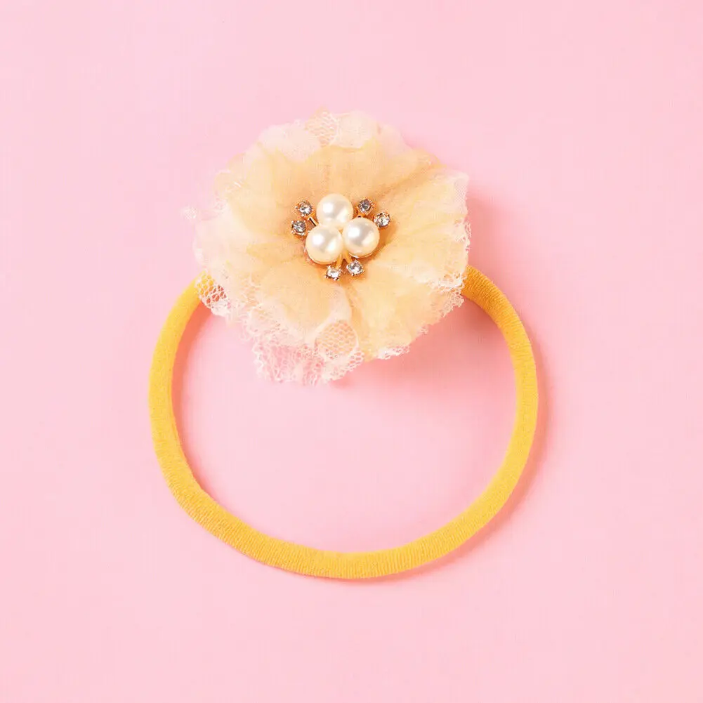 1pcs Kids Girl Baby Crystal Hair Ring Rope Ponytail Holder Elastic Colorful Band Newborn Accessories 2019 | Детская одежда и обувь