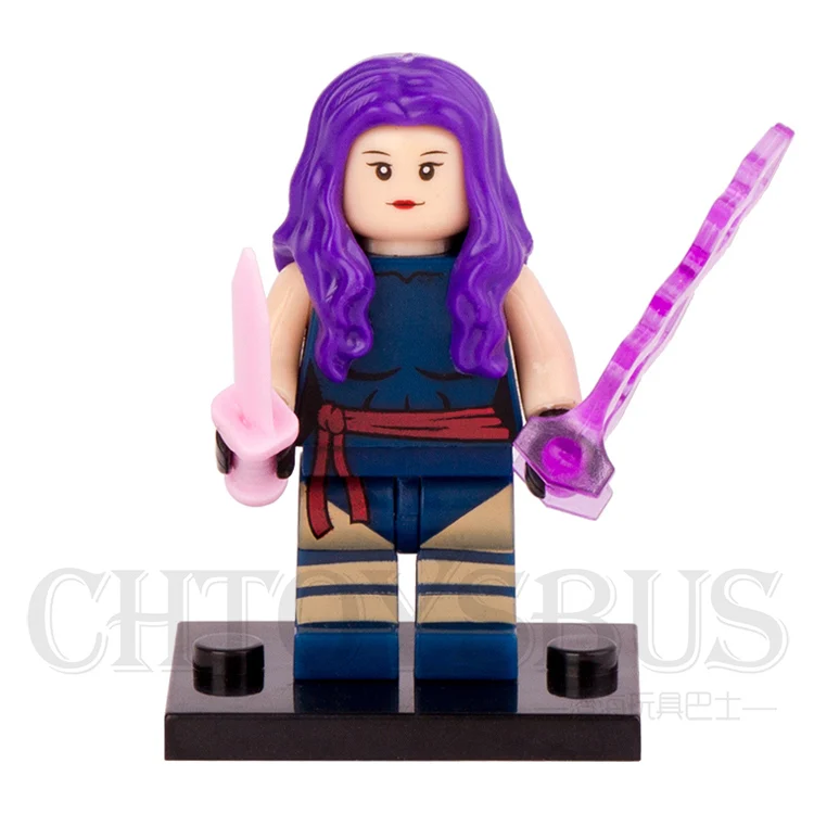 Одиночная распродажа Psylocke Betsy Braddock X MEN супергерои Мстители Минифигурки модель