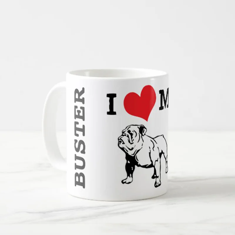 Кофейная кружка Bulldog Mom Peronalize it! 11 унций день рождения матери отцов рождественские
