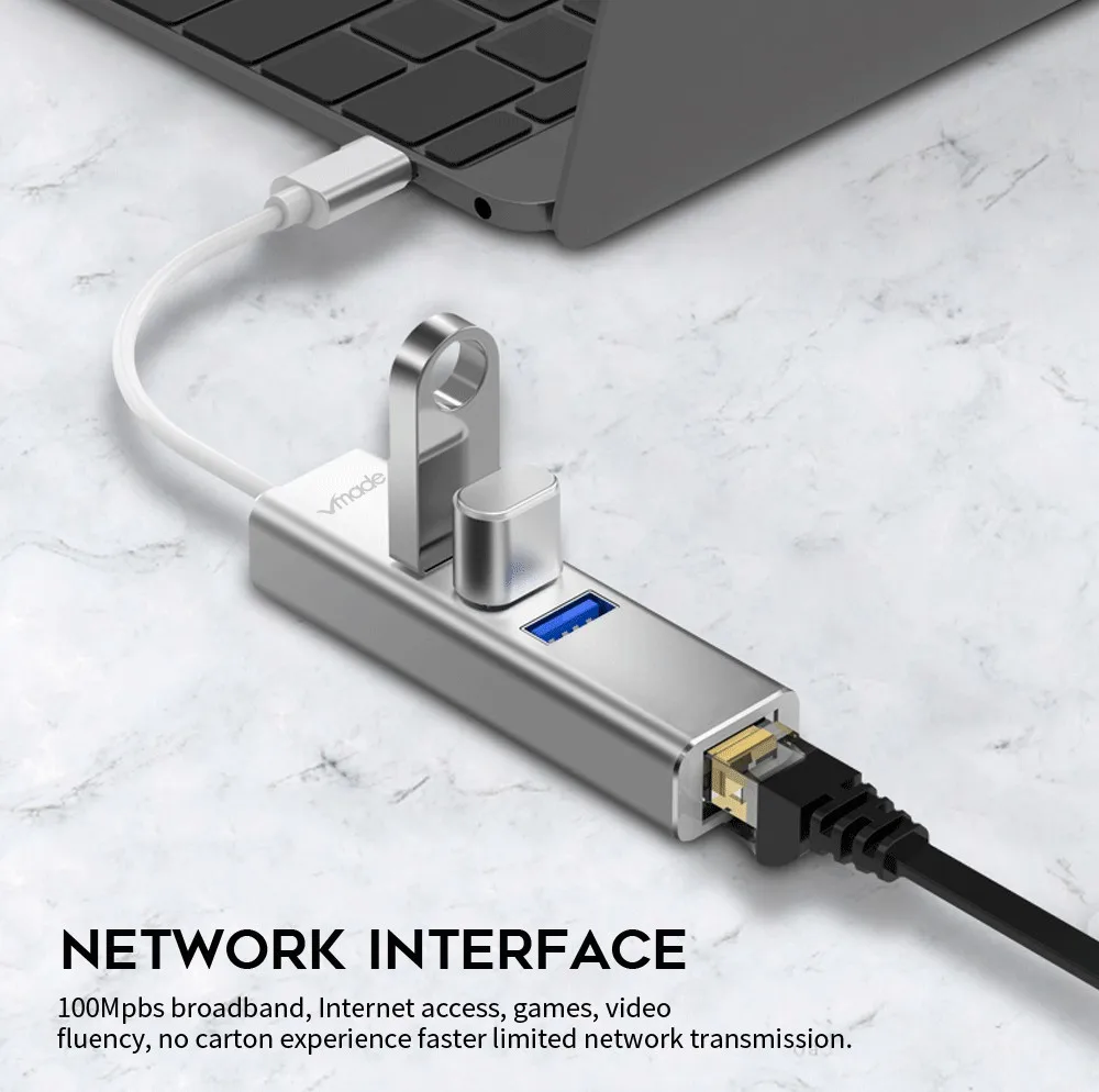 Usb-хаб USB Ethernet USB 3,0 2,0 в LAN концентратор для Xiaomi Mi Box 3/S Android ТВ приставка Ethernet адаптер Сетевая карта USB LAN