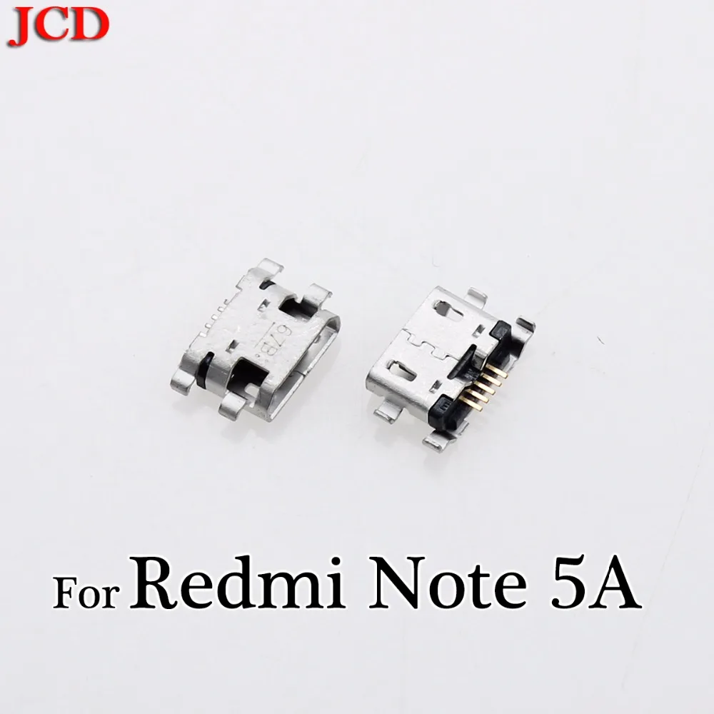 JCD Micro USB разъем 5pin для зарядки Xiaomi Redmi 3s 4A 4X 5 5A plus 6 порт Зарядка данных