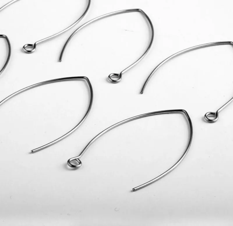 20pcs 30mm 40mm Stainless Steel Earring Hoops Lever Back Hoop Earrings Metal Dangle Making Ear Wires for DIY Jewelry | Украшения и
