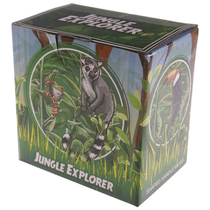 1 шт Керамика Тукан чашки Хорнбилл образной ручкой кружка с плотной джунгли 12 унц.