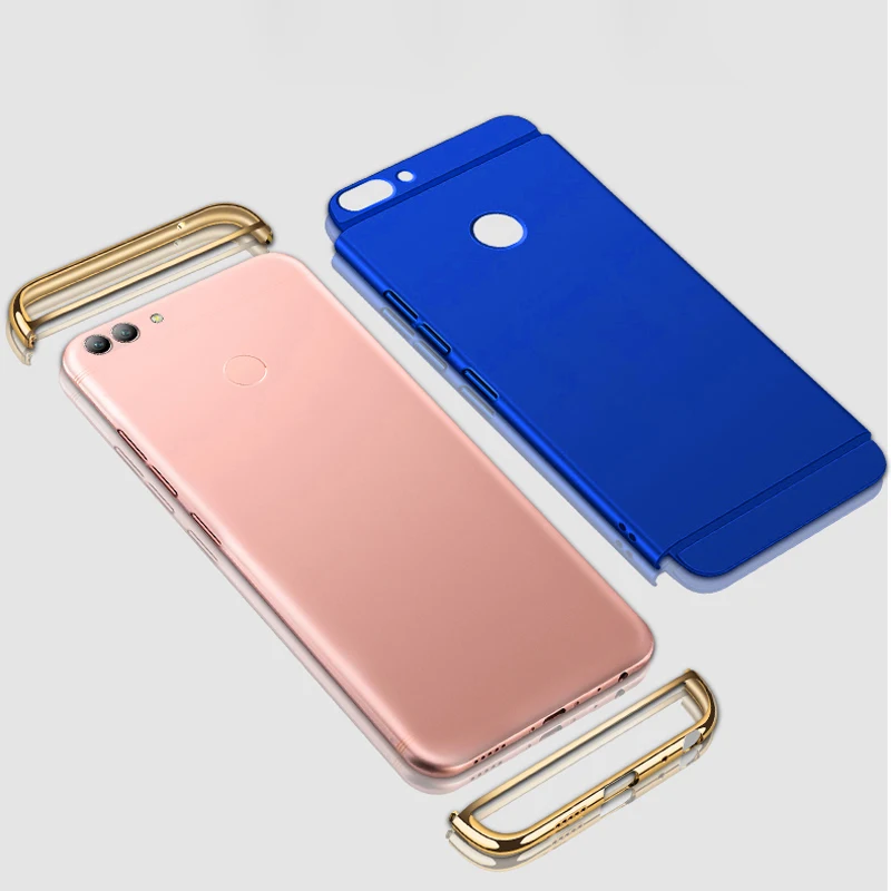 Huawei P Smart Case для huawei Enjoy 7 S чехол Роскошный 3 в 1 защитная задняя крышка для huawei PSmart телефонные чехлы Coque