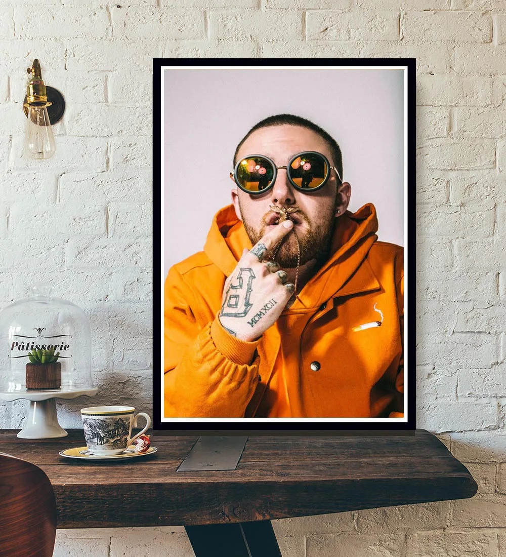 Постер и принты Mac Miller хип хоп Ангел раппер звезда аниме альбом холст картина