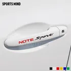 3 комплекта спортивных наклеек на автомобиль, наклейка на дверную ручку автомобиля, наклейка на автомобильный Стайлинг для Nissan Note Nismo, внешние аксессуары