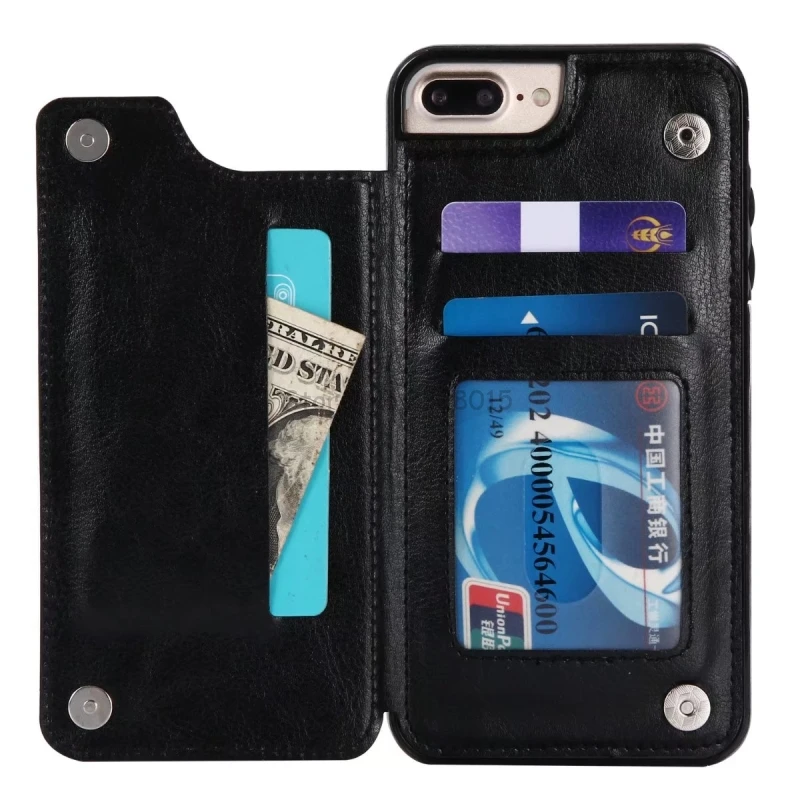 TANZ Soft CASE For iPhone 5 5s SE Case 7 8 Plus 7plus 6 6s Cases Wallet Leather Flip Cover Buckle Phone Coque |