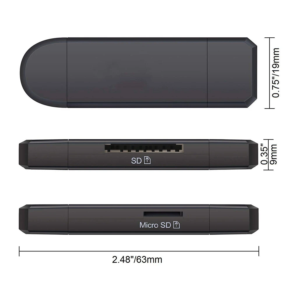 2 в 1 USB 3 0 Micro TF SD высокоскоростной считыватель карт памяти usb адаптер|Картридеры| |