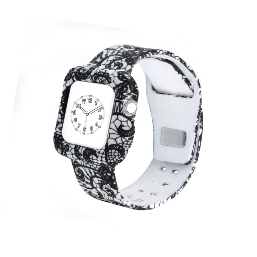 Ударопрочный Прочный ремешок для часов Bemorcabo с защитным чехлом Apple Watch спортивные