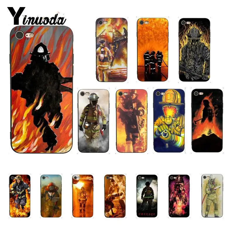 Yinuoda пожарные герои пожарный Телефон чехол для iPhone X XS MAX 6 6s 7 7plus 8 8Plus 5 5S SE XR 11 pro