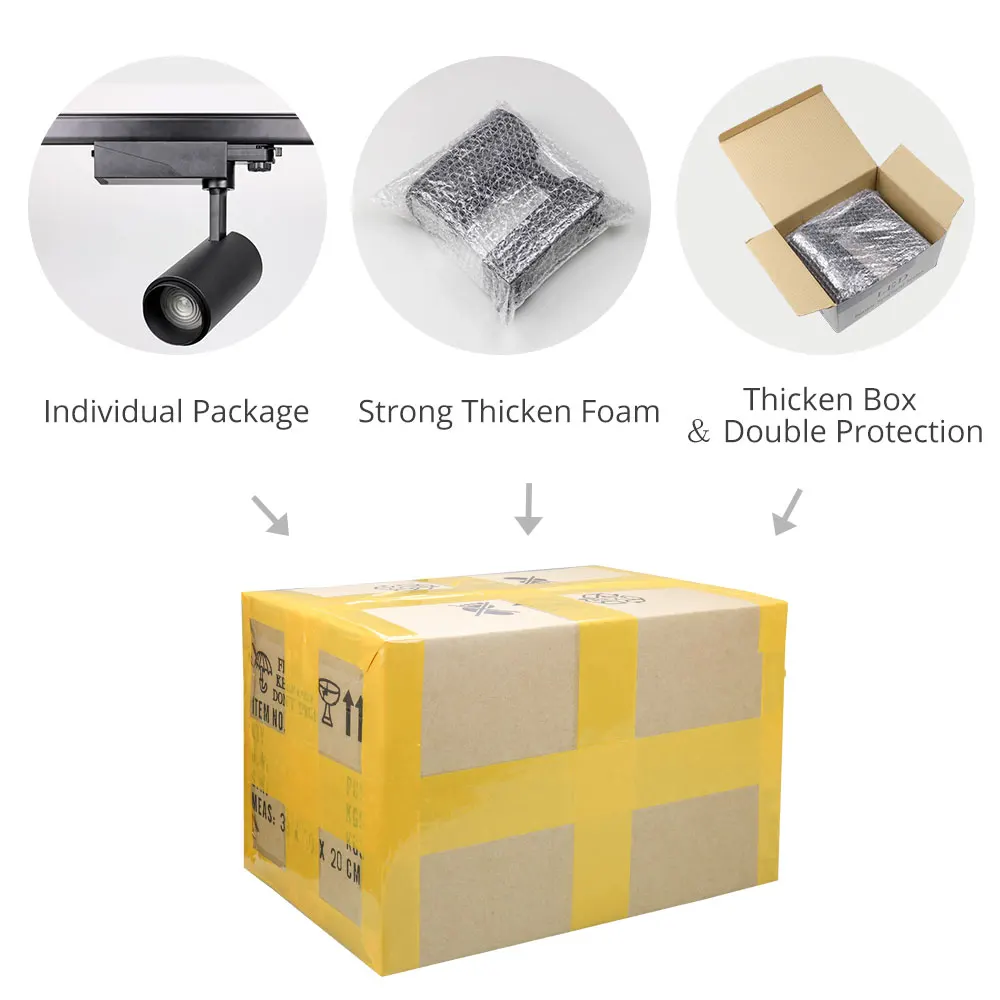

Color Changeable Zoom 20W Track Light 2.4G RF Brightness CCT Dimmable LED Track Rail Lights Clothing Store Lighting System