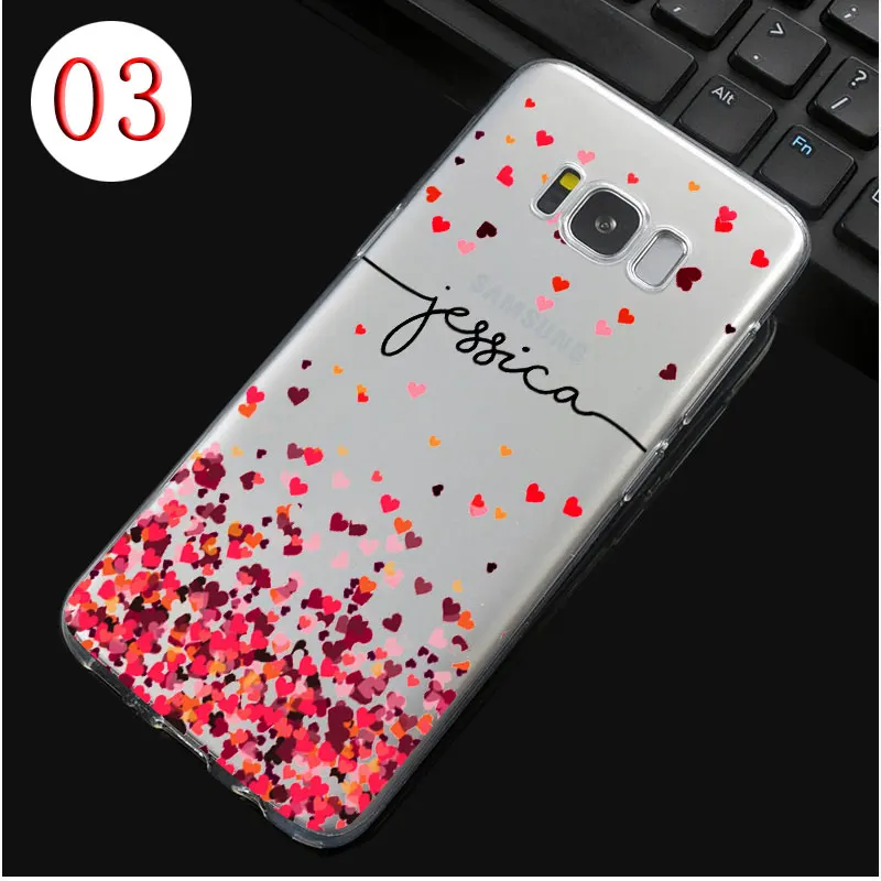 DREAMFOX DIY именной пользовательский чехол для samsung Galaxy Note S 8 9 10 Lite Edge Plus Grand Prime Мягкий ТПУ силиконовый