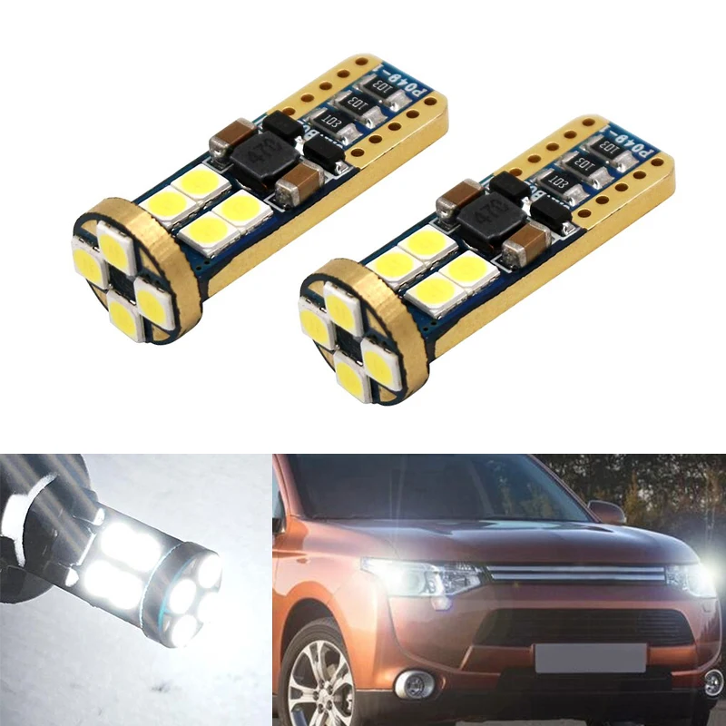 2x T10 W5W светодиодный клиновидный светильник маркер лампы для Mitsubishi asx lancer 10 outlander