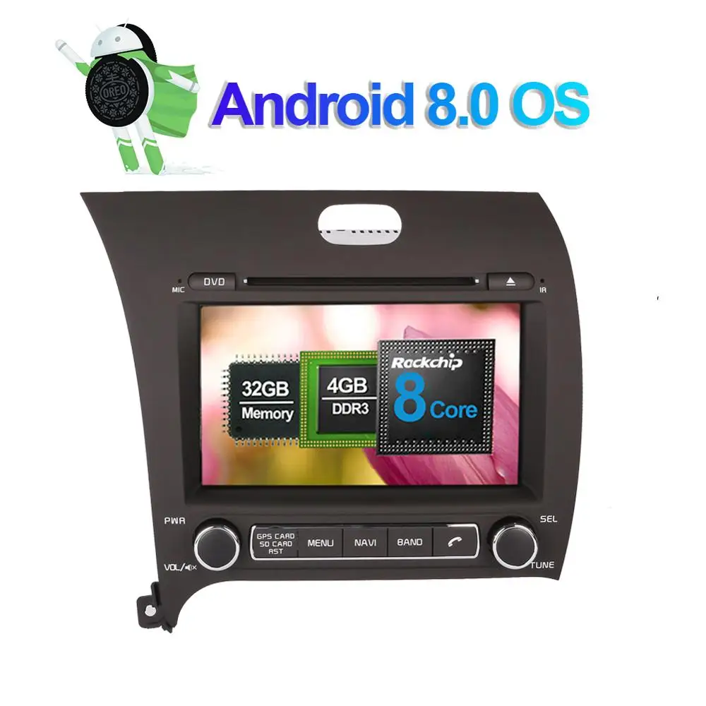 8-дюймовый Android 7 1/8 0 Восьмиядерный 4 Гб ОЗУ автомобильный радиоприемник стерео для
