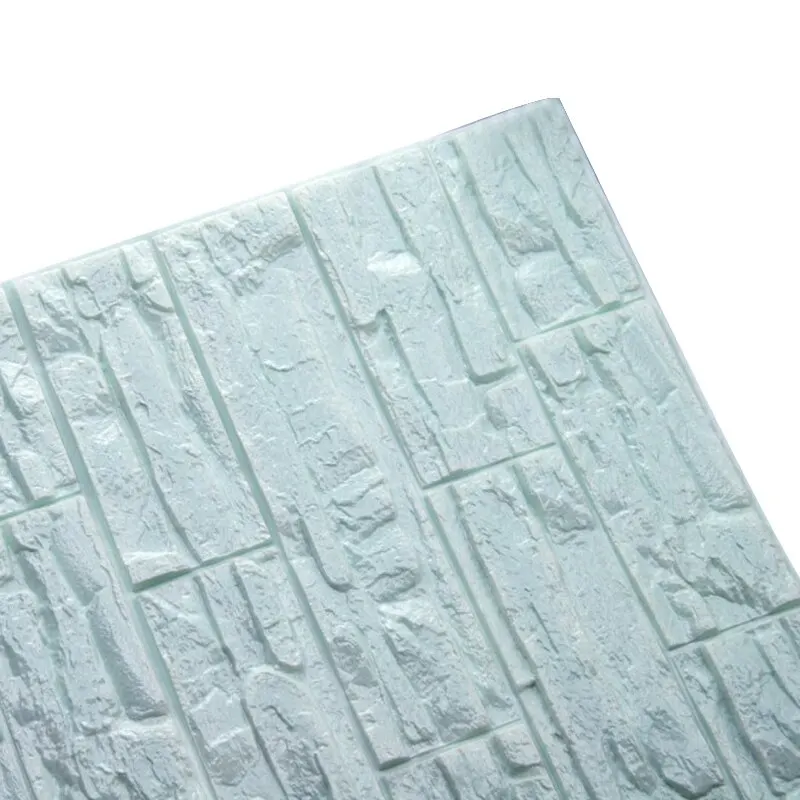 light blue 60x30cm 1 шт водостойкие настенные наклейки 3D для детской комнаты домашний Декор Гостиная для ТВ фоновое покрытие стен DIY самоклеющиеся - Цвет: light blue 60x30cm