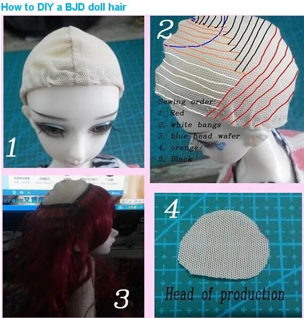 25CM brown coffee black natural color OD BD fabric doll wig straight thick hair for 1/3 1/4 1/6 BJD diy Acessory | Игрушки и хобби
