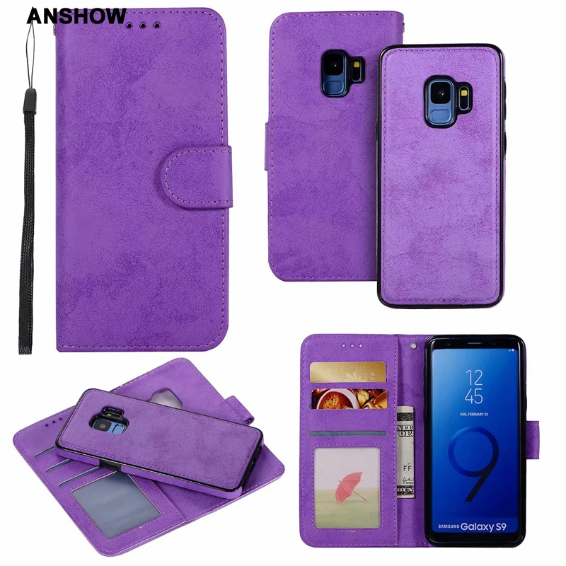 Бумажник из искусственной кожи в стиле ретро для iphone XS MAX XR X 8 7/6 6 S/Plus SE Galaxy Note 9 S9 S8