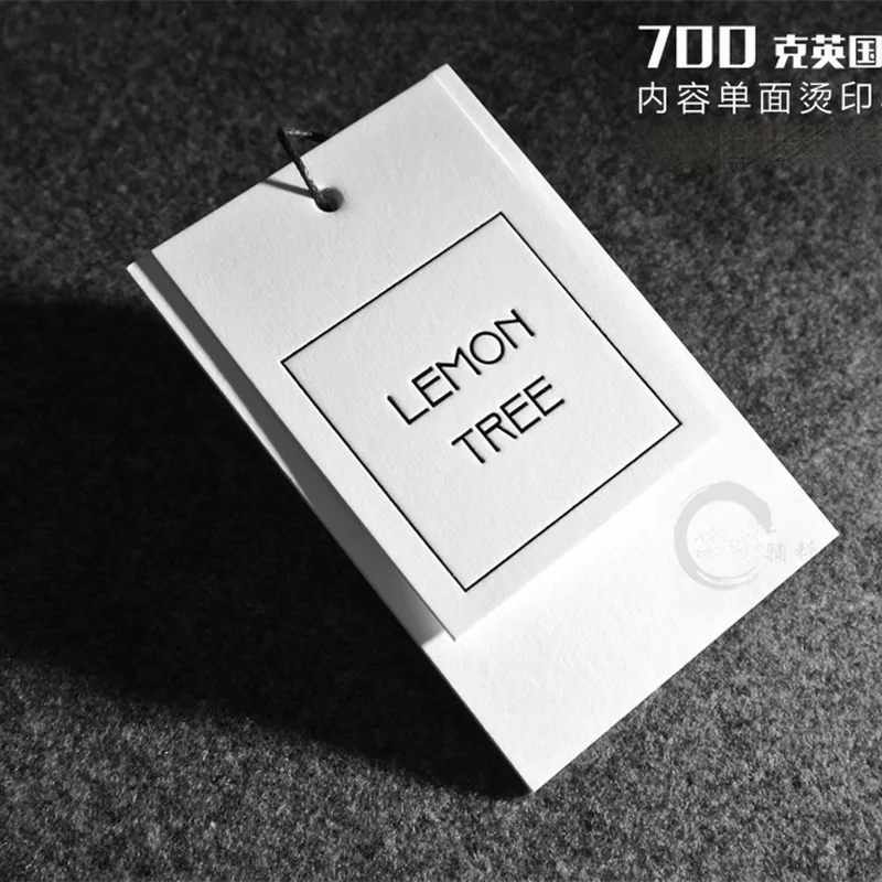 

Custom High-End Exquisite White Tag Clothing Tags