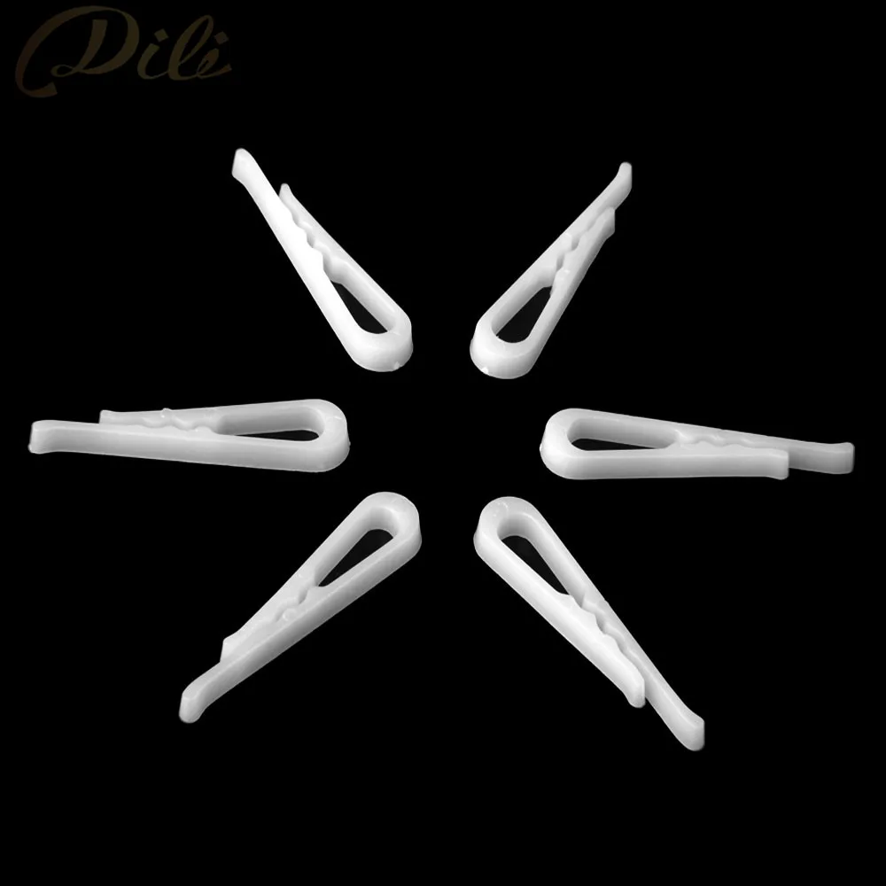 200 штук Пластиковые зажимы для рубашки прозрачные белые булавка одежды Упаковка