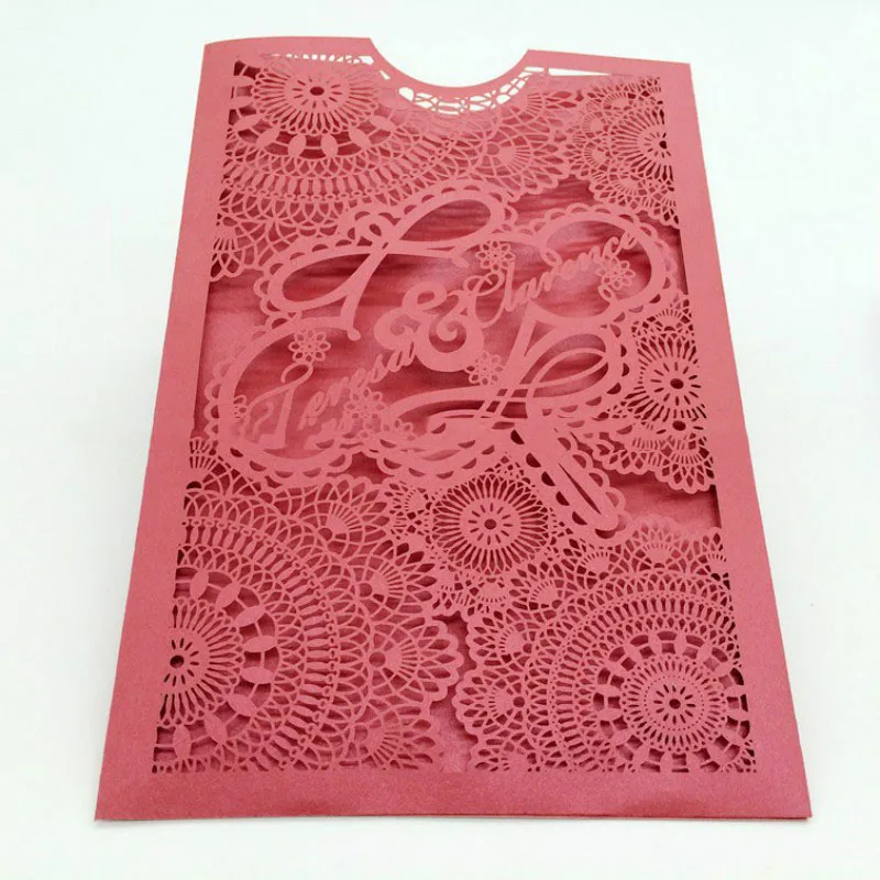 30 шт. пригласительные открытки для свадьбы с резными цветами | Дом и сад