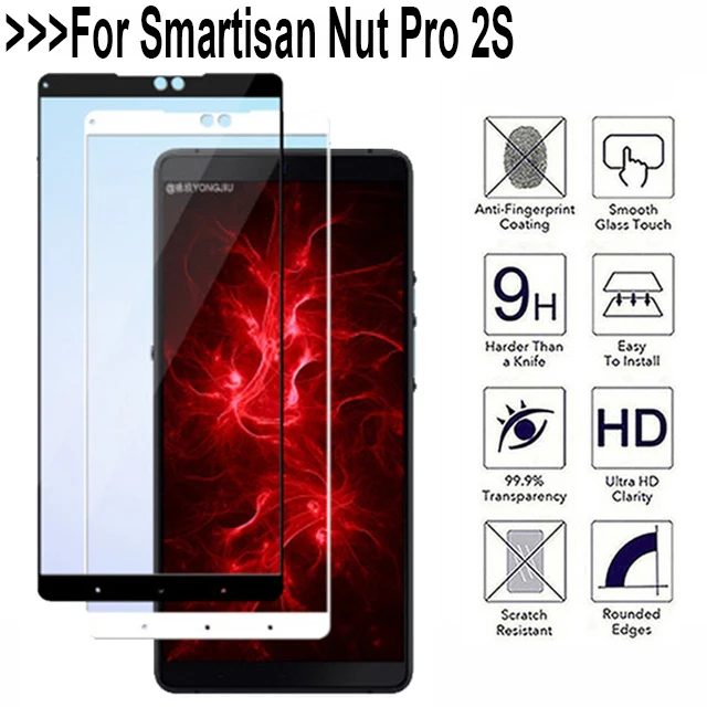 3D Tempered Glass For Smartisan Nut Pro 2S Full Coverage Screen Protector Protective Film Pro2S | Мобильные телефоны и