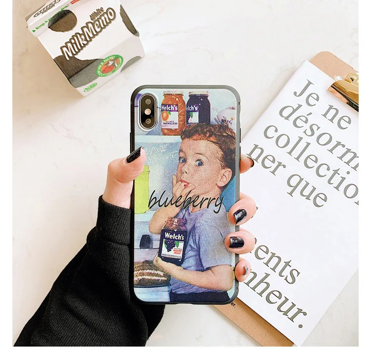 Jam boy GlamPhone чехол Милый Мультфильм иллюстрация чехол для телефона для iPhone X XS Max XR Мягкий силиконовый чехол для iPhone 7 8 6 6s Plus чехол - Цвет: Jam boy