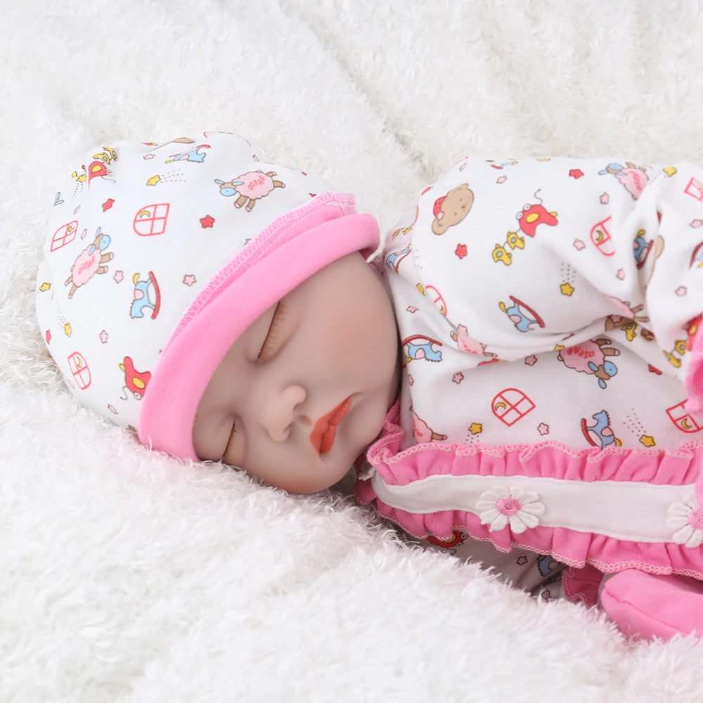 KAYDORA силиконовые Reborn Baby Doll 22 дюймов 55 см реалистичный сон куклы с тканью закрытые глаза мохер Bebe Reborn
