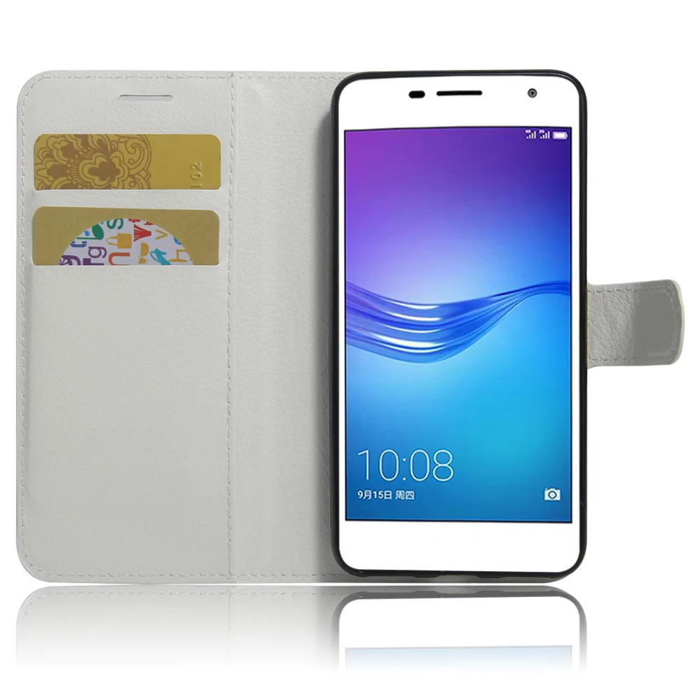 Coque Para for Huawei честь наслаждаться 6 чехол Роскошный кожаный флип телефон Сумки для