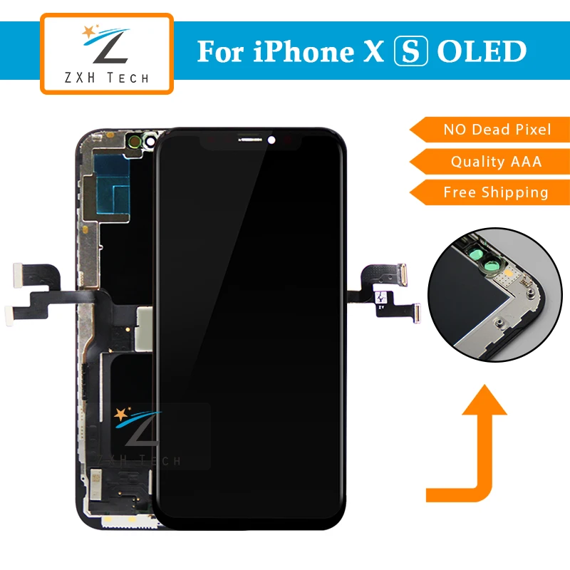 20 шт. OLED для iPhone X ЖК дисплей в сборе с заменой рамы 5 8 дюймов TFT/OLED ЖК-модуль