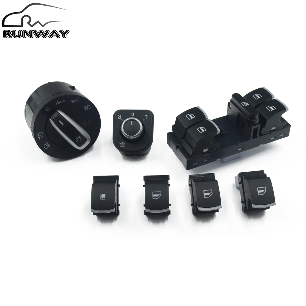 Переключатель зеркального топливного бака на окно фары для VW Jetta Golf MK5 6 Tiguan RABBIT 5ND