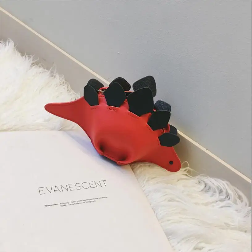 06 RED Творческий Хамелеон Мультяшные сумочки клапаном 3D Забавный динозавр животных сумка панелями плеча Crossbody сумки для девочек - Цвет: 06 RED