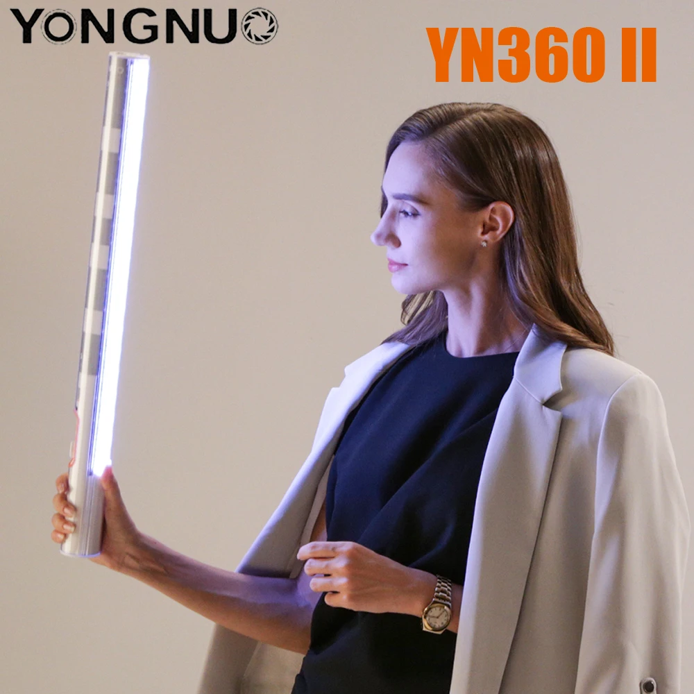 YONGNUO YN360II YN360 II ручной светодиодный мягкий светильник для фотосъемки 3200 K-5500 K RGB Регулируемая Цветовая температура управление через приложение для смартфона