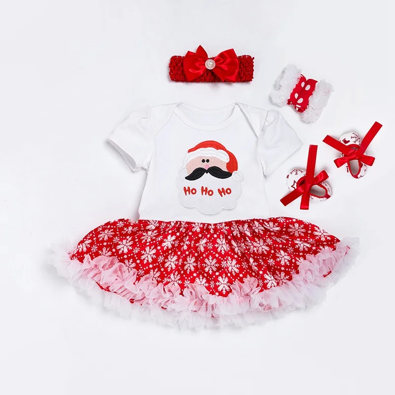 Комбинезон для новорожденных девочек My First Christmas боди с аппликацией в виде оленя +