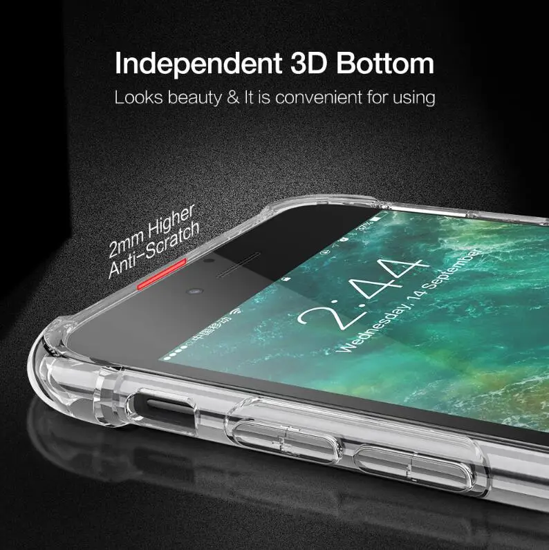 WLMLBU чехол для iPhone X 6 7 8 Plus телефона XS Max XR 5S 5 SE прозрачные противоударные Мягкие