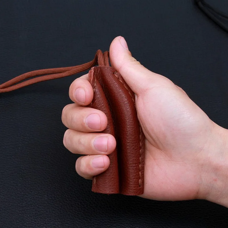 100% натуральный кожаный кошелек для автомобильных ключей мужской держатель чехол