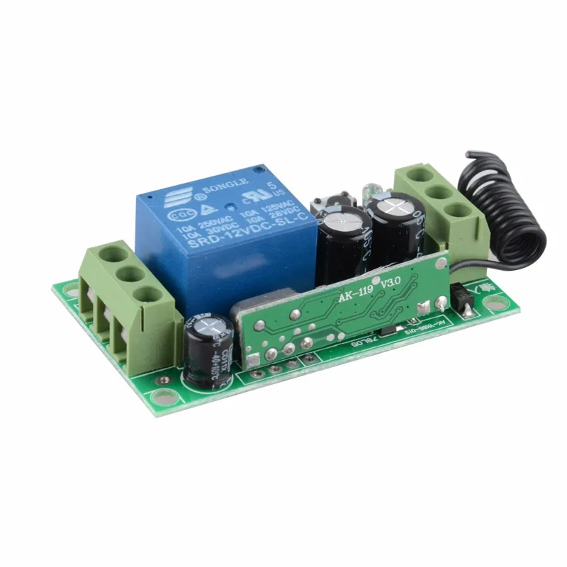 Ресивер с дистанционным управлением 12 В постоянного тока 1 канал радиочастота 315