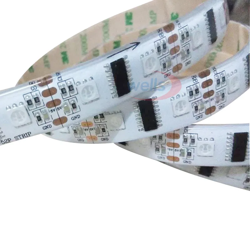Оптовая продажа светодиодов 1 м/5 м 32/48/52/60 светодиодов/м пикселей LPD8806 IC Dream Color SMD 5050